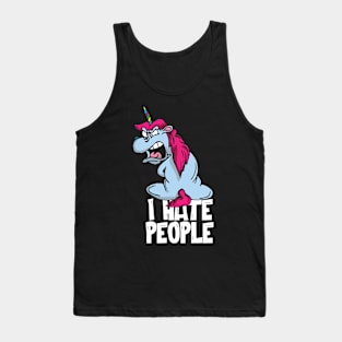 I hate People Unicorn Tank Top